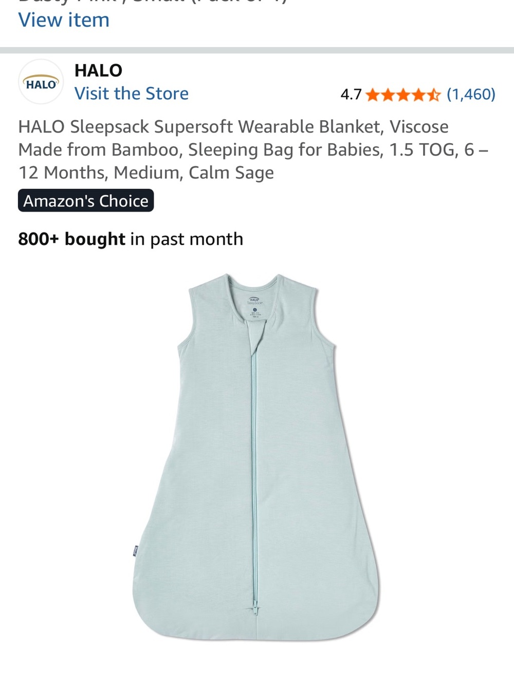 HALO Baby Sleepsack 1.5 TOG